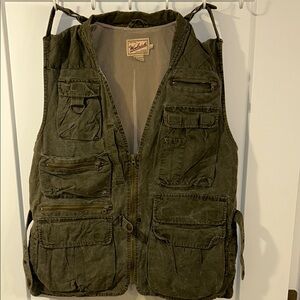 Woodland Olive Green Utility Vest